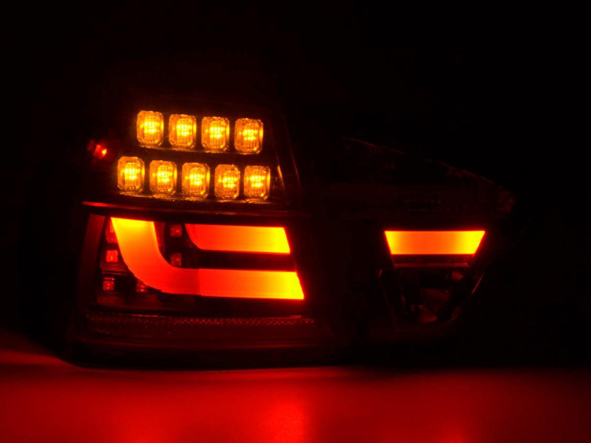 BMW 3-Series E90 Sedan Red/Black LED Taillights (2005-2008) - K2 Industries