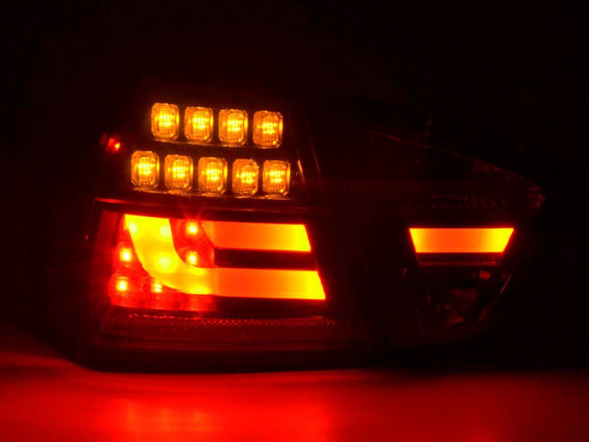 BMW 3-Series E90 Sedan Red/Black LED Taillights (2005-2008) - K2 Industries