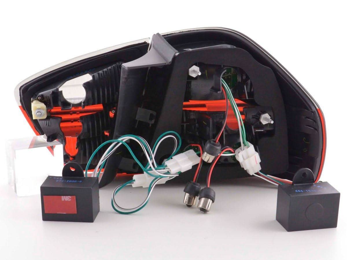 BMW 3-series E90 Sedan Red/Smoke Euro LED Taillights Set (2005-2008) - K2 Industries