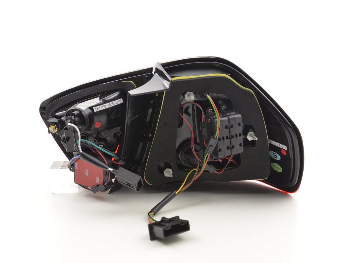 BMW 3-Series E90 Sedan Red/Smoked LED Bar Taillights (2005-2008) - K2 Industries