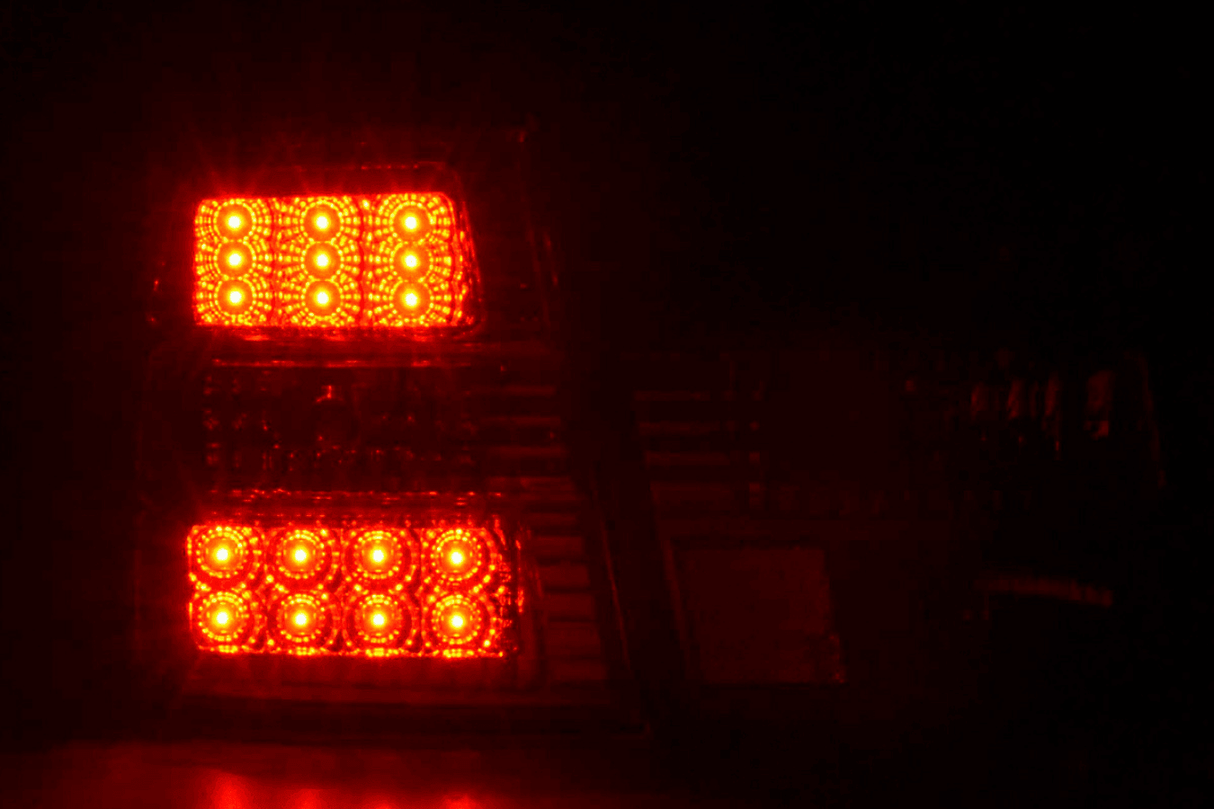 BMW 5-series E34 Chrome Clear LED Taillights Set (1988-1994) - K2 Industries