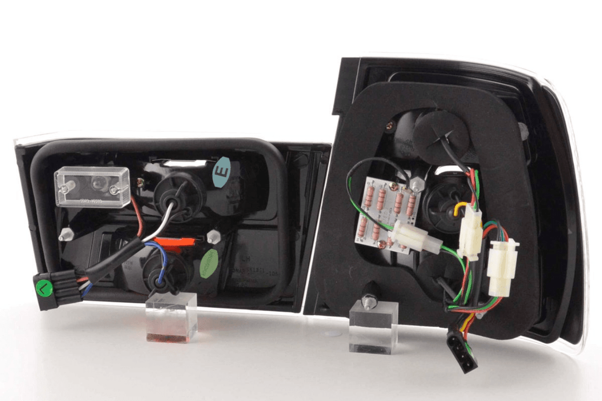 BMW 5-series E34 Chrome Clear LED Taillights Set (1988-1994) - K2 Industries