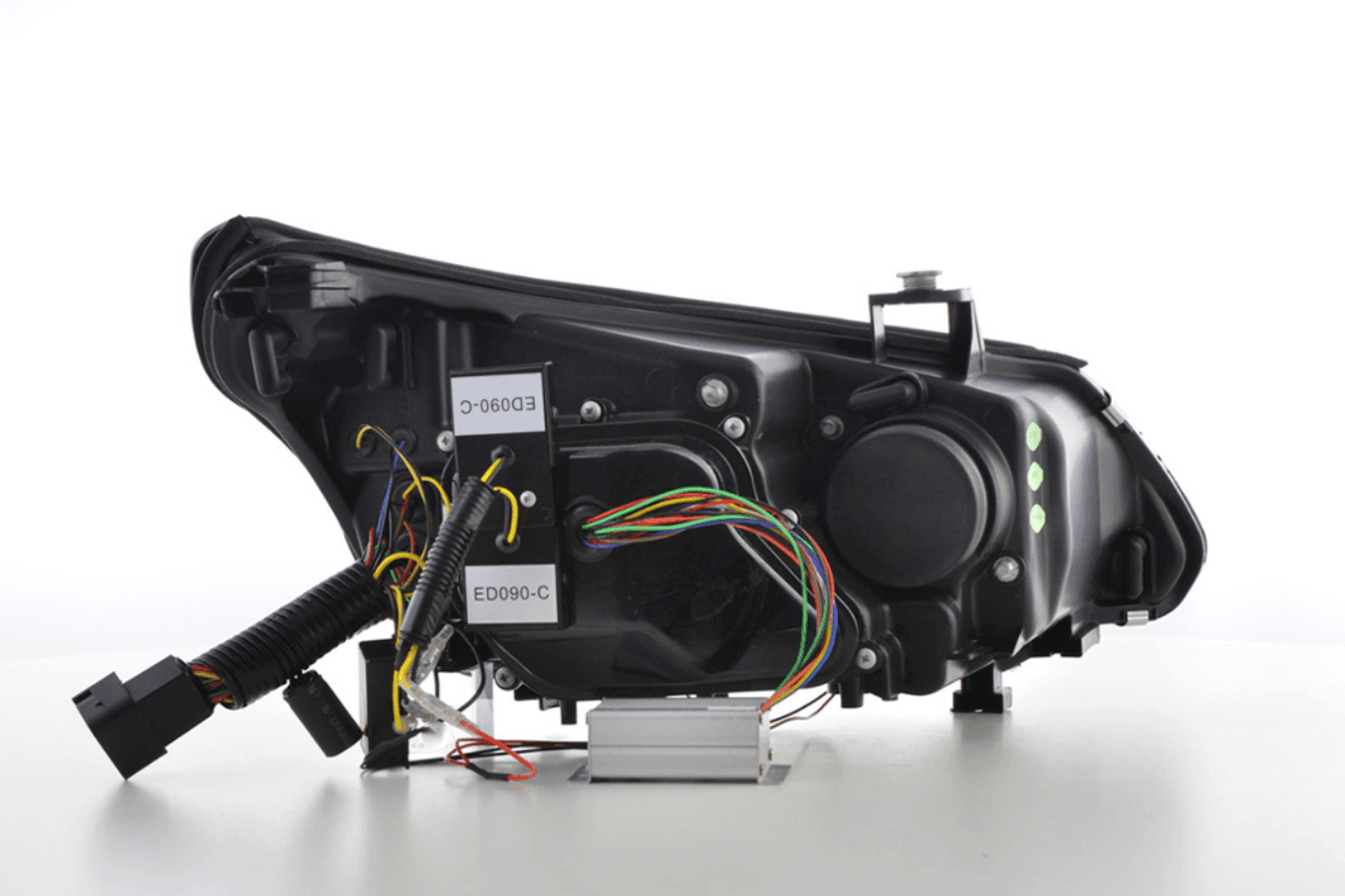 BMW 5-series E60 E61 Black Angel Eyes Headlight Set (2003-2007) - K2 Industries