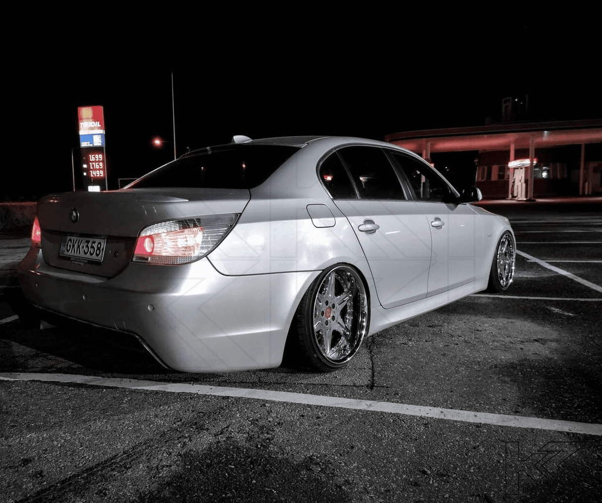 BMW 5-series E60 Sedan Chrome Clear LED Taillights Set (2004-2007) - K2 Industries
