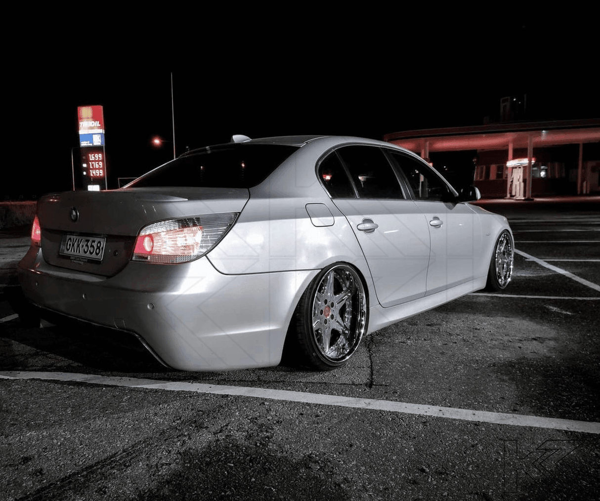 BMW 5-series E60 Sedan Chrome Clear LED Taillights Set (2007-2009) - K2 Industries