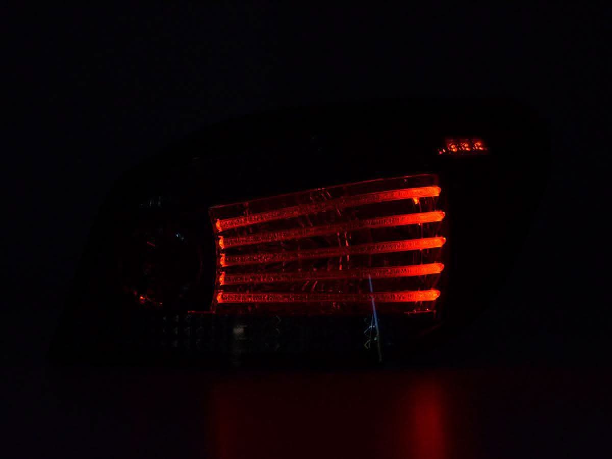 BMW 5 Series E60 Sedan Chrome/Smoked LED Taillights (2008-2009) - K2 Industries