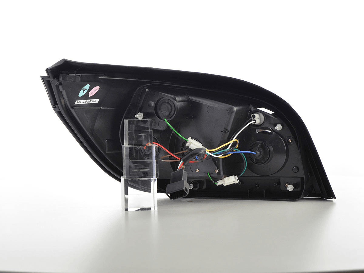 BMW 5 Series E60 Sedan Chrome/Smoked LED Taillights (2008-2009) - K2 Industries