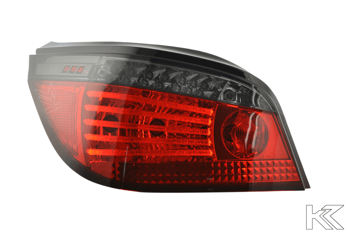 BMW 5-series E60 Sedan Red Smoked LED Taillights Set (2008-2009) - K2 Industries
