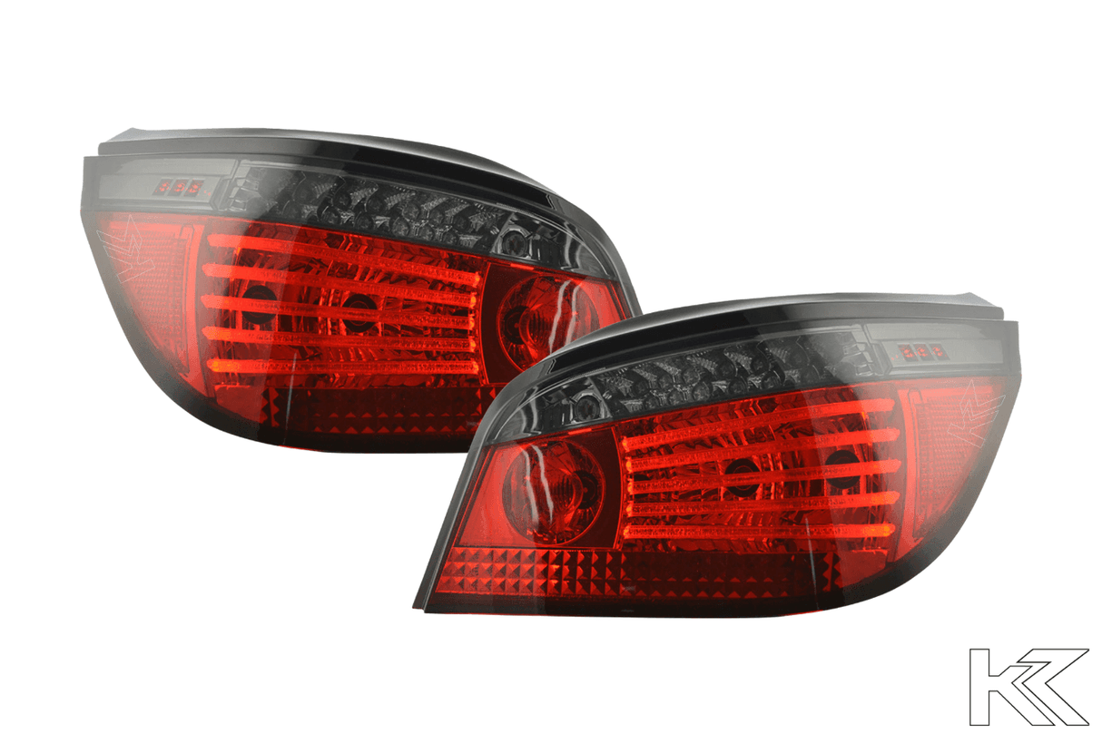 BMW 5-series E60 Sedan Red Smoked LED Taillights Set (2008-2009) - K2 Industries