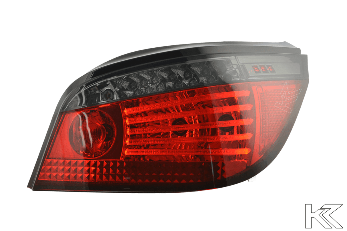 BMW 5-series E60 Sedan Red Smoked LED Taillights Set (2008-2009) - K2 Industries