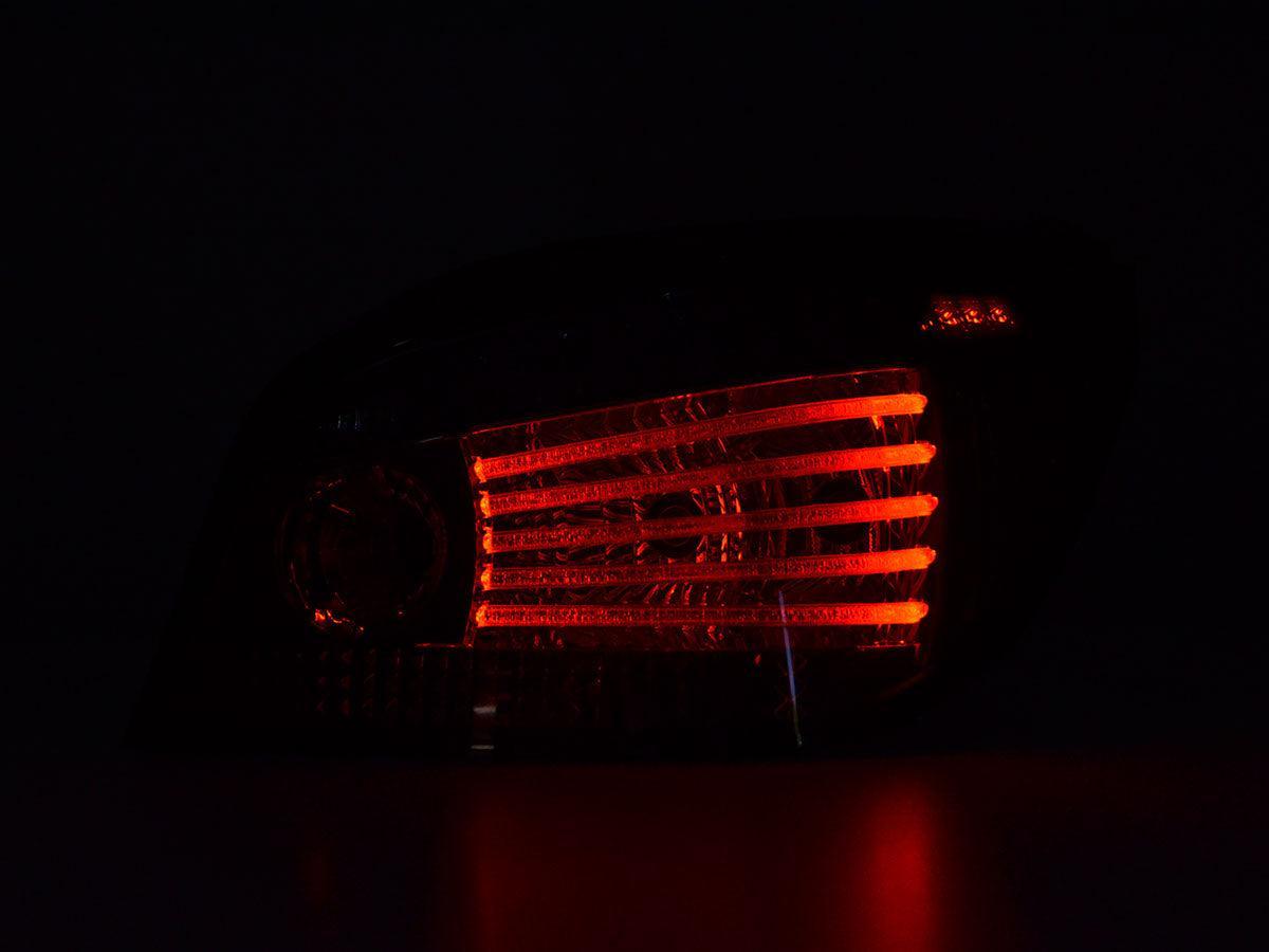 BMW 5-series E60 Sedan Red Smoked LED Taillights Set (2008-2009) - K2 Industries