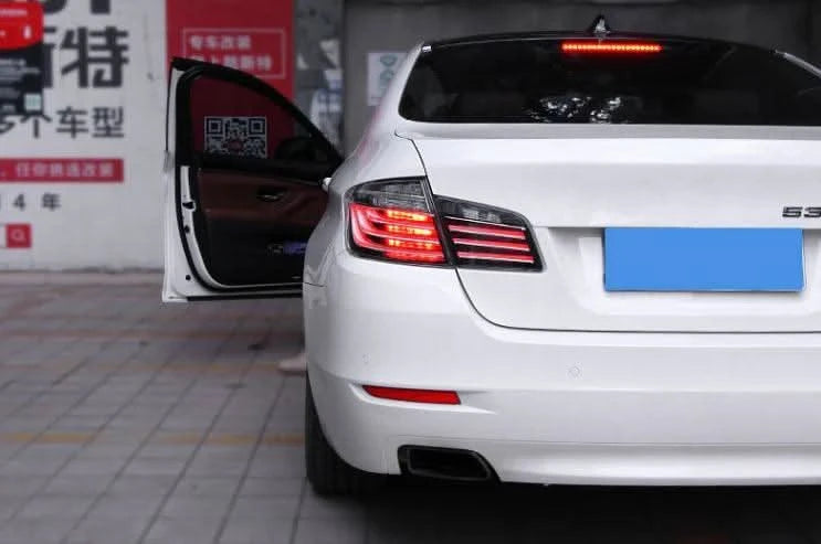 BMW 5-Series F10 Clear Style LED Tail Lights (2010-2017) - K2 Industries