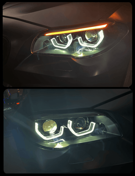BMW 5-Series F10/F11/F18 3D Style Headlight 2010-2016 - K2 Industries