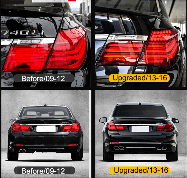 BMW 7-Series F02 Red Tail Lights 2009-2015 - K2 Industries