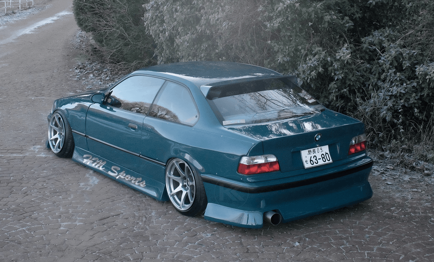 BMW E36 Coupe Series 3 Black HM Roof Spoiler V2 (1990 - 2000) - K2 Industries