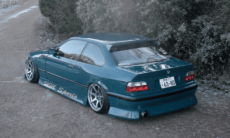BMW E36 Coupe Series 3 Black HM Roof Spoiler V2 (1990 - 2000) - K2 Industries