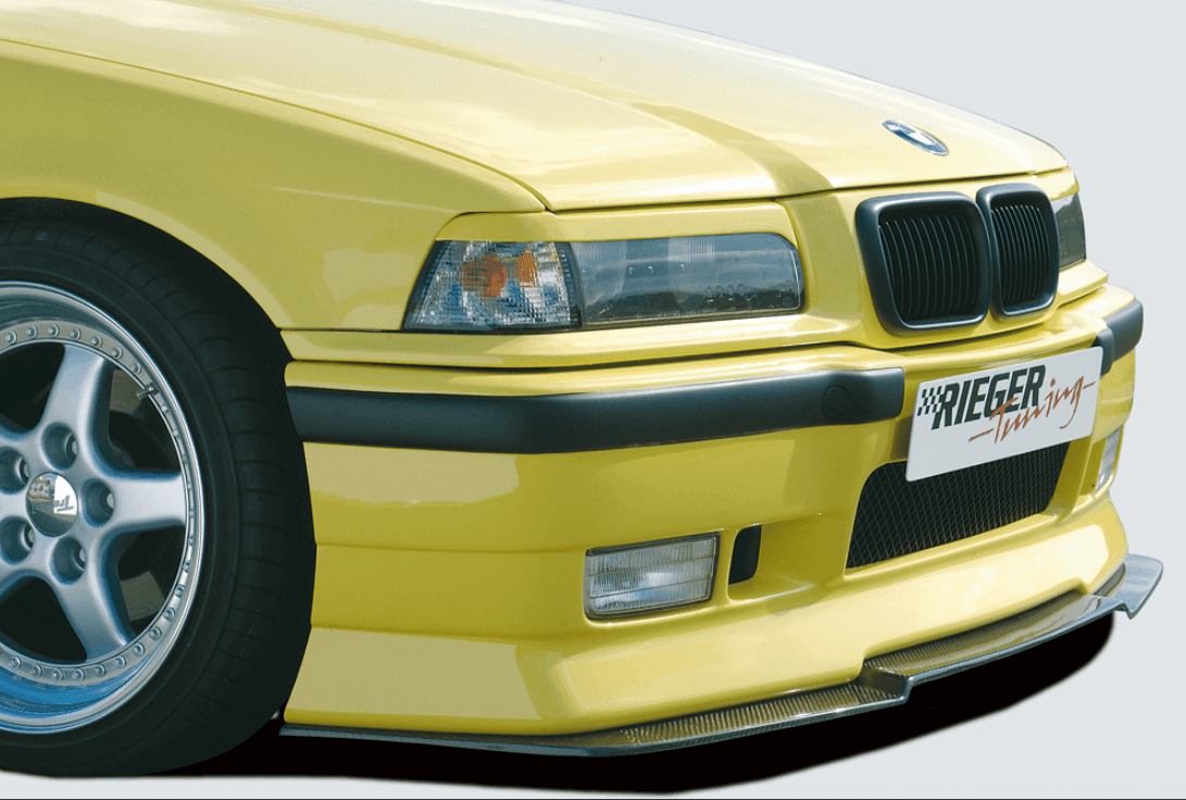BMW E36 Rieger Headlight Eyebrows - Sedan, Compact, Wagon (1990-1999) - K2 Industries