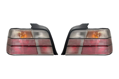 BMW E36 Sedan Clear OEM Style Tail Lights (1990-1999) - K2 Industries