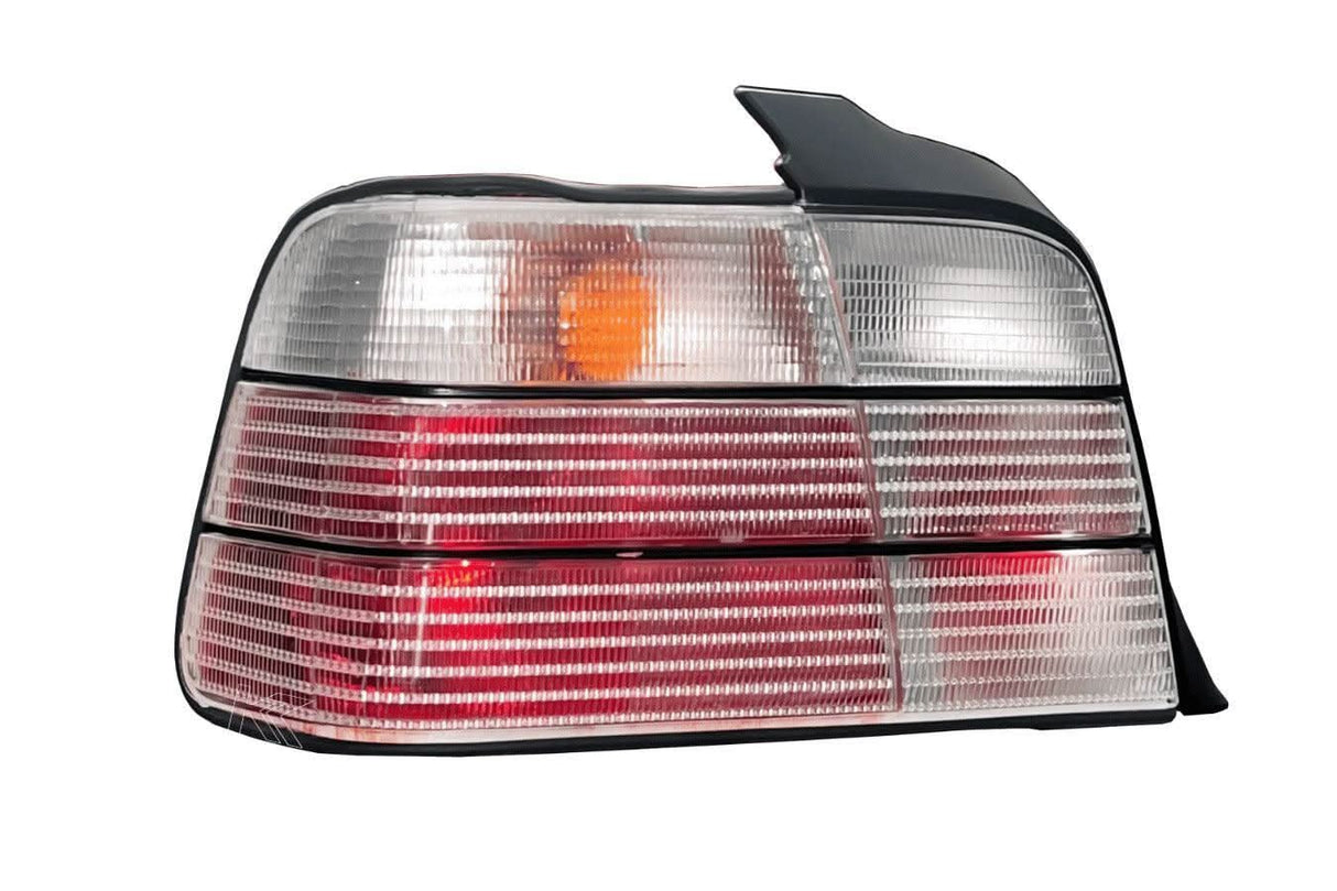 BMW E36 Sedan Clear OEM Style Tail Lights (1990-1999) - K2 Industries