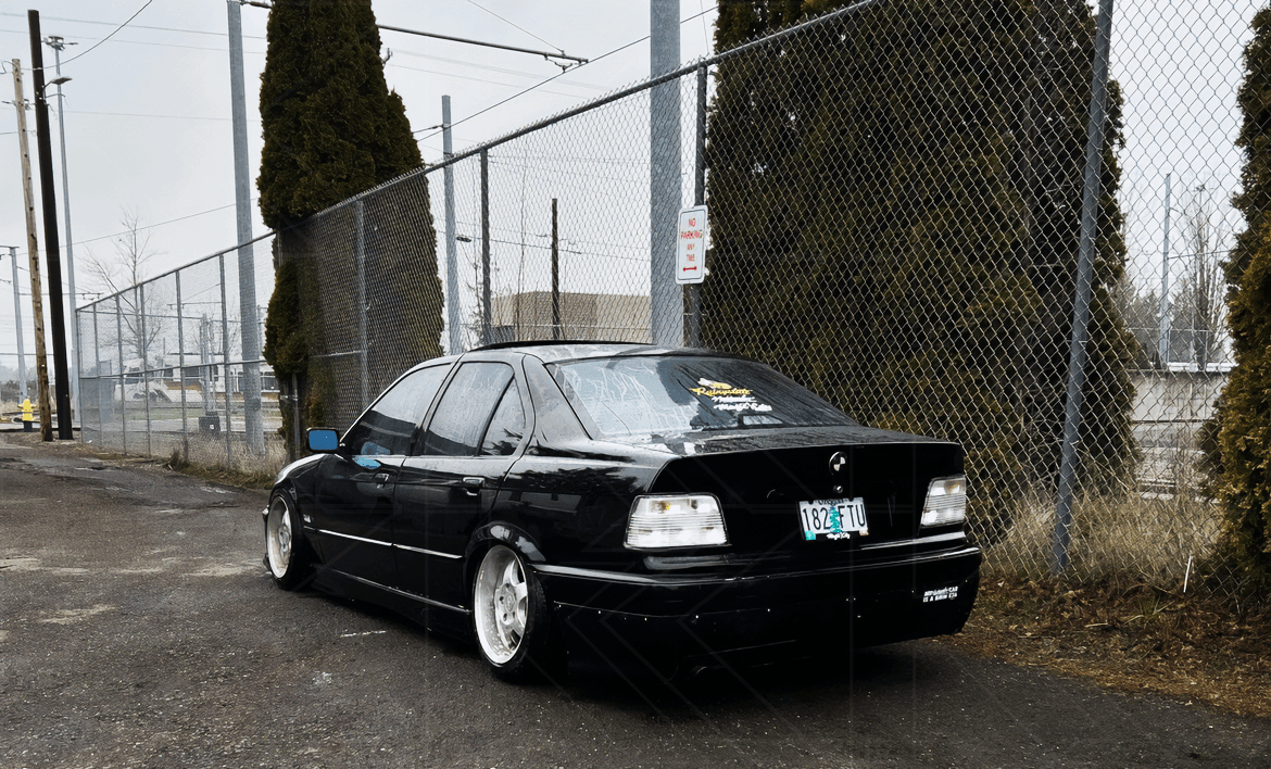 BMW E36 Sedan Custom Clear Tail Lights V3 (1992-1999) - K2 Industries