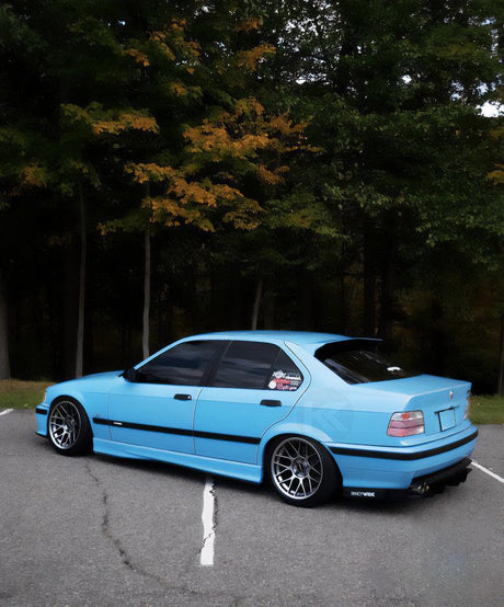 BMW E36 Sedan Series 3 Black HM Style Roof Spoiler (1990 - 2000) - K2 Industries