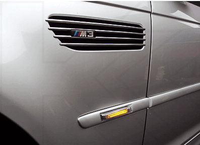 BMW E38 7-Series E46 M3 Crystal Light Bar Clear/Smoke Lens Amber/White LED Side Marker Light (1995-2006) - K2 Industries