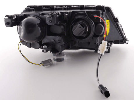 BMW E46 3-Series Sedan Black OE+ Angel Eyes Headlights - (2003-2006) - K2 Industries