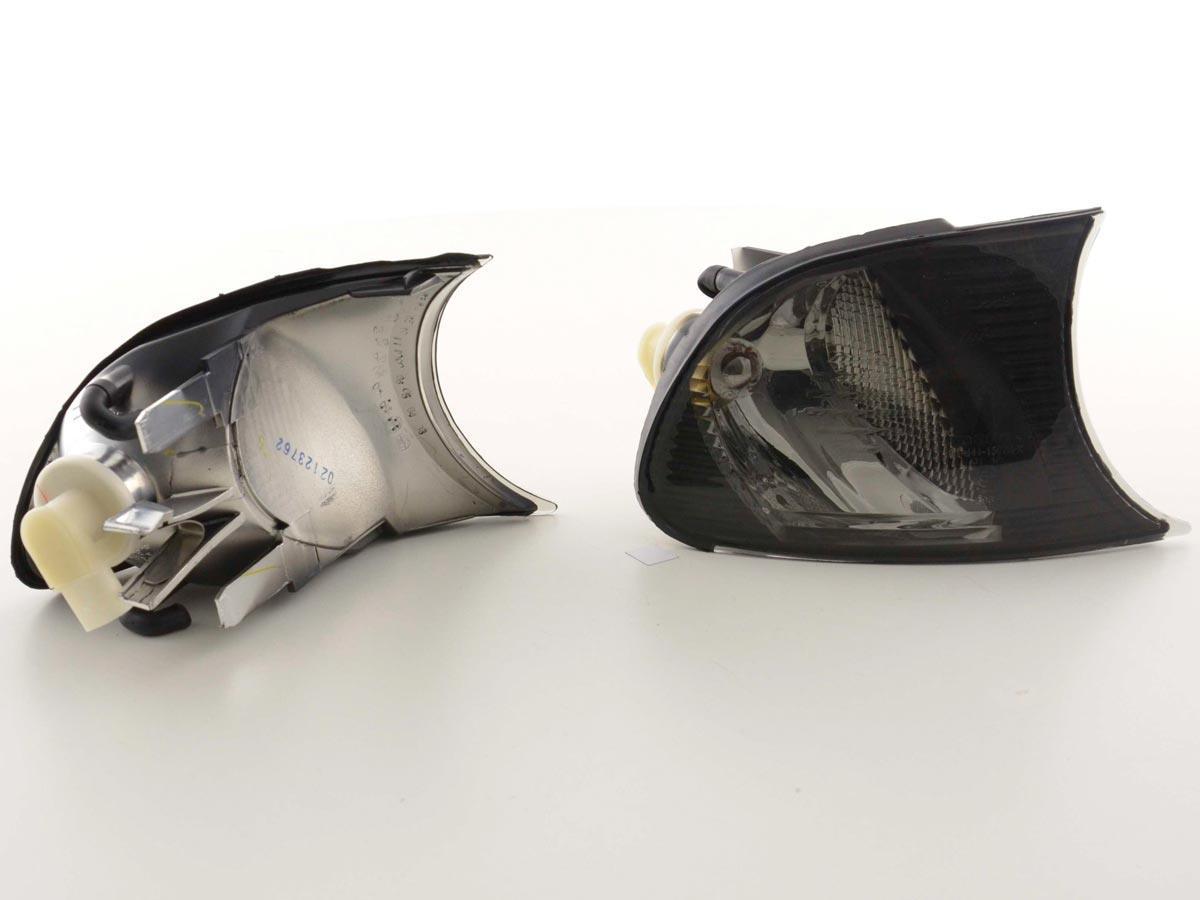 BMW E46 Coupe/Convertible Smoked Clear Clip On Corner Lights 1998-2001 - K2 Industries