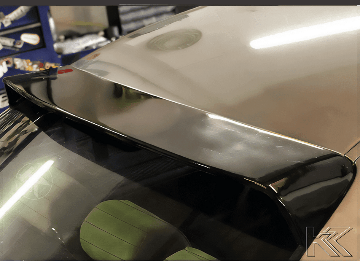 BMW E46 Sedan Series 3 Black HM Roof Spoiler (1998 - 2006) - K2 Industries