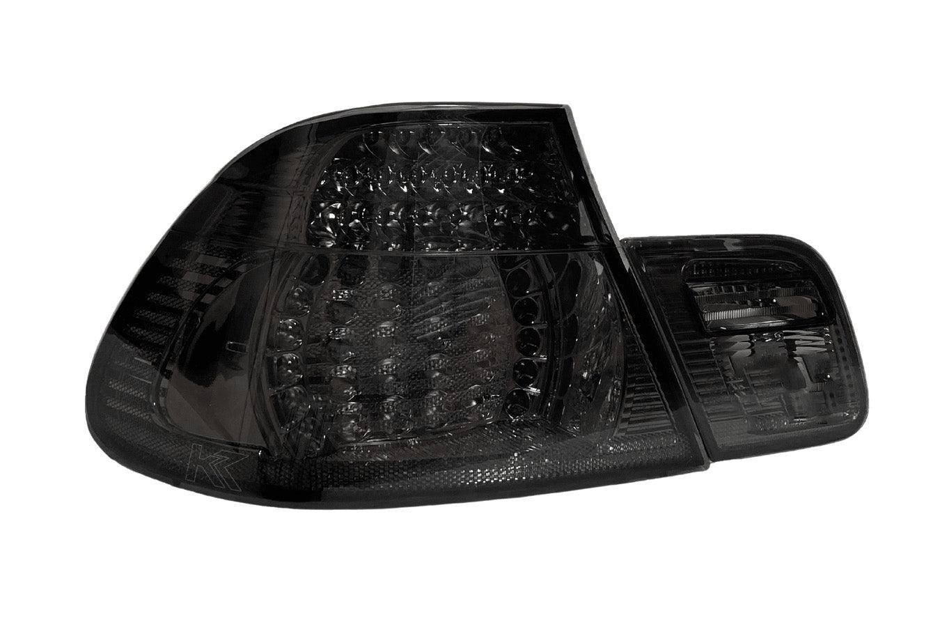 BMW E46 Coupe Clear Smoked Led Tailights - K2 Industries