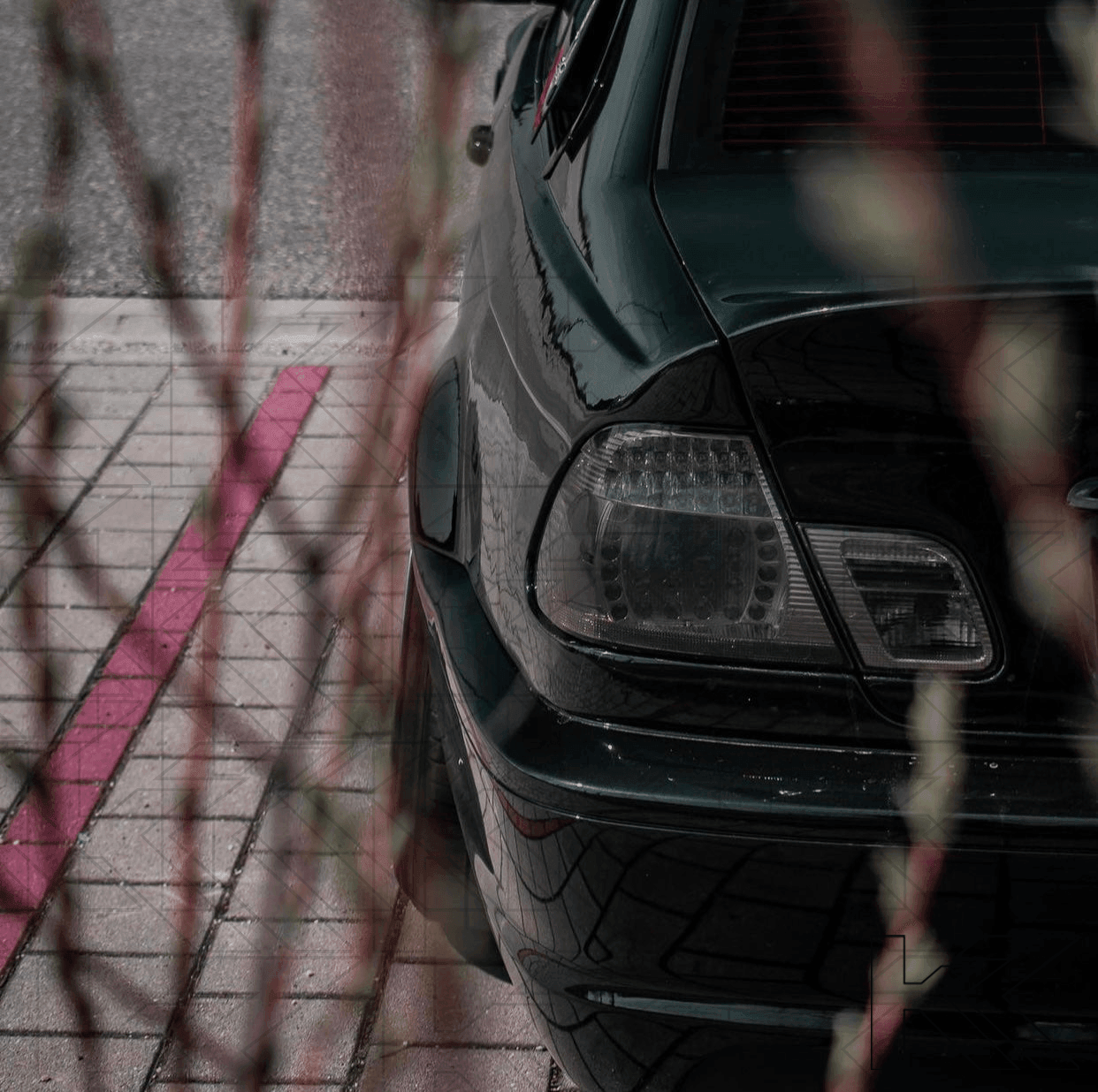 BMW E46 Coupe Clear Smoked Led Tailights - K2 Industries