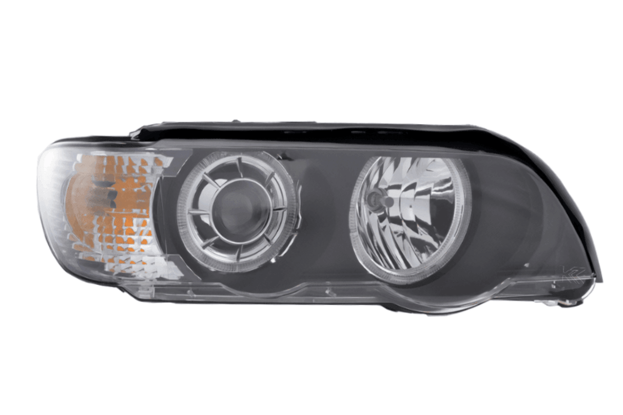 BMW E53 X5 Black OE+ Angel Eye Headlights - (2000-2003) - K2 Industries