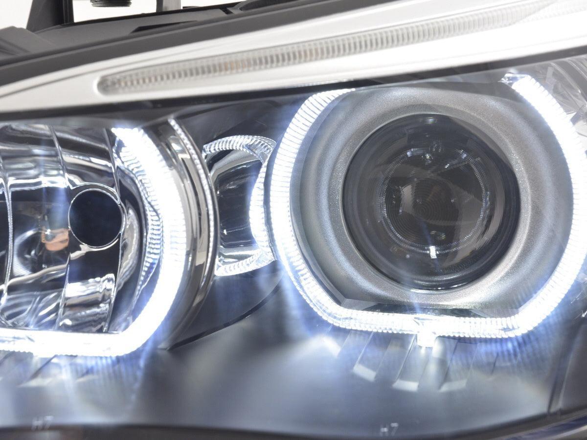 BMW E60 E61 5-Series OE+ Angel Eyes LED Headlights (2003-2006) - K2 Industries