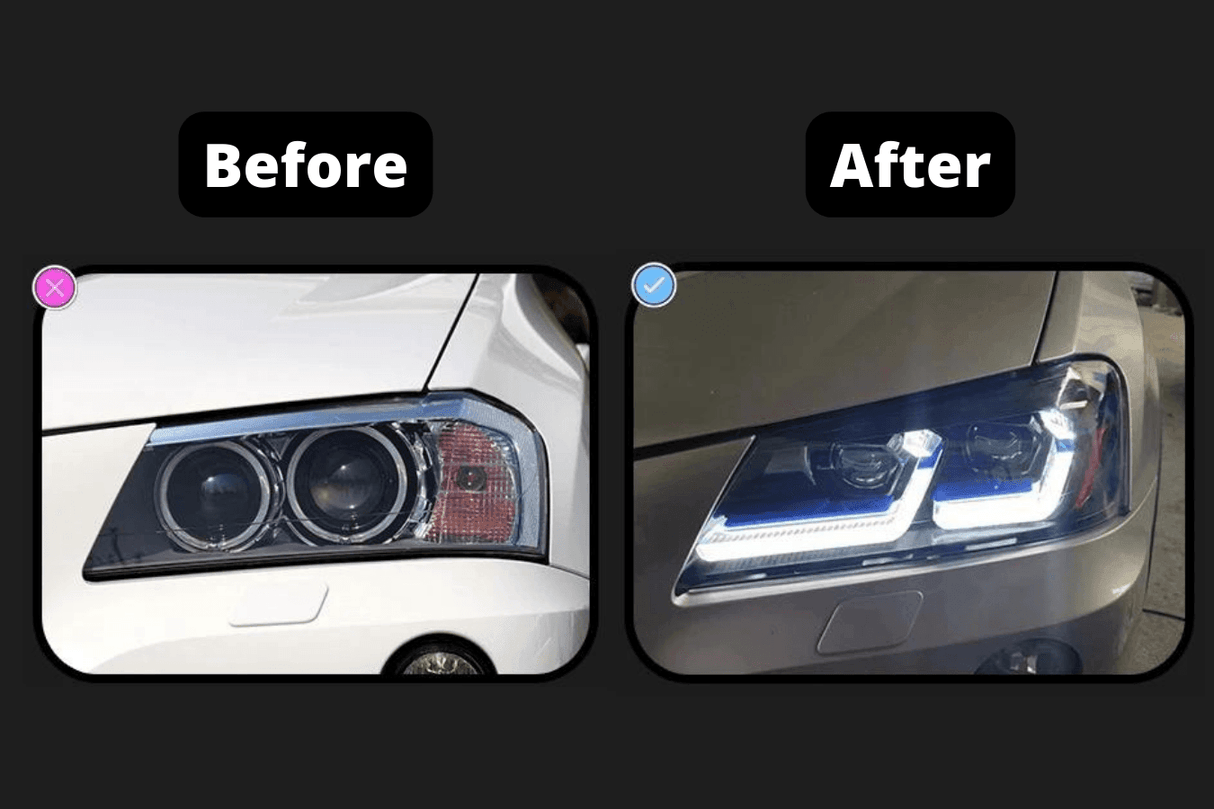 BMW F25 X3 "Modern Style" LED Headlights (2010 - 2017) - K2 Industries