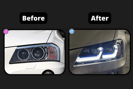 BMW F25 X3 "Modern Style" LED Headlights (2010 - 2017) - K2 Industries