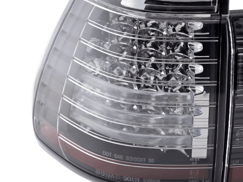 BMW X5 E53 Black / Clear LED Tail Lights (1998-2002) - K2 Industries