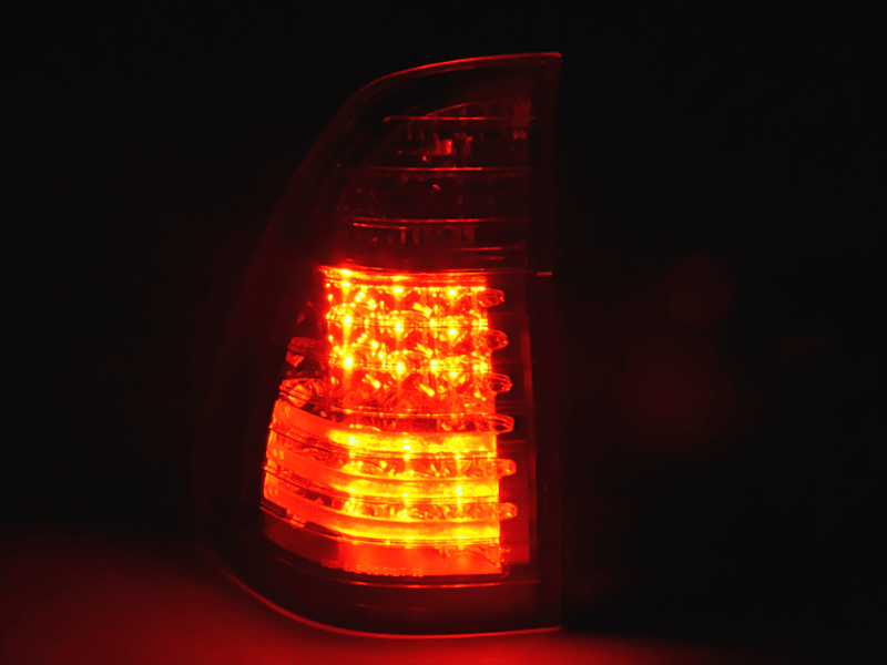 BMW X5 E53 Black / Clear LED Tail Lights (1998-2002) - K2 Industries