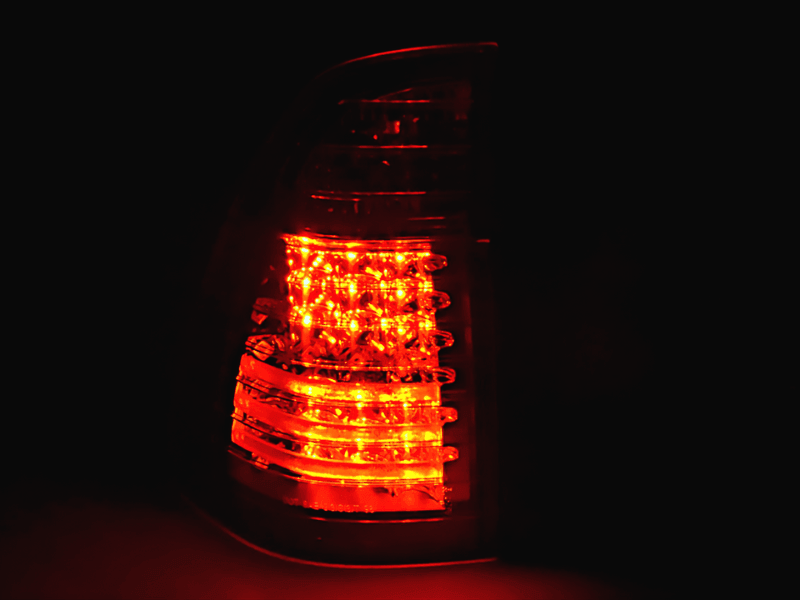 BMW X5 E53 Black / Clear LED Tail Lights (1998-2002) - K2 Industries