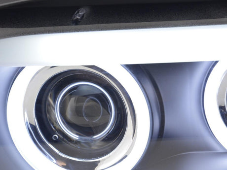 BMW X5 E53 CCFL Black Angel Eyes LED Headlights (2003-2006) - K2 Industries