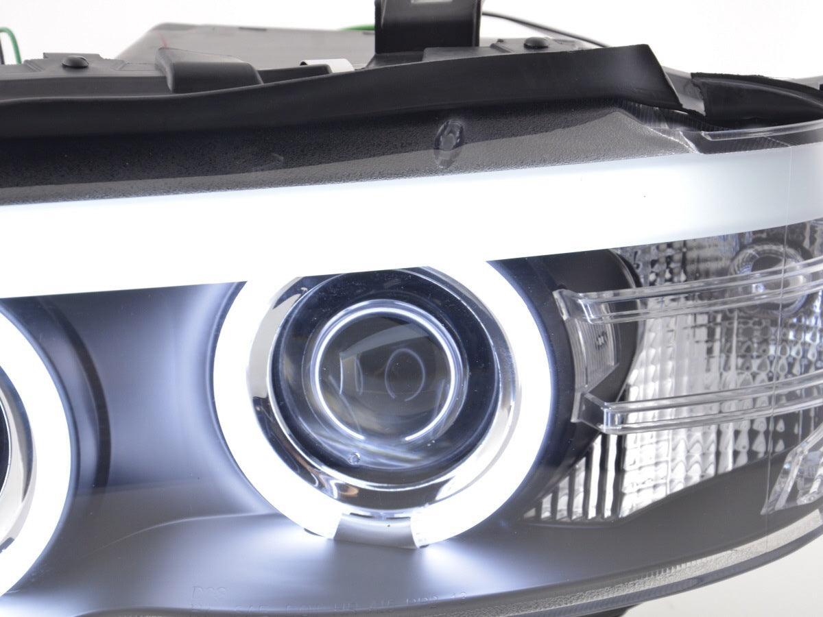 BMW X5 E53 CCFL Black Angel Eyes LED Headlights (2003-2006) - K2 Industries