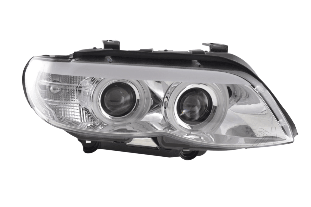 BMW X5 E53 CCFL Chrome Angel Eyes LED Headlights (2003-2006) - K2 Industries