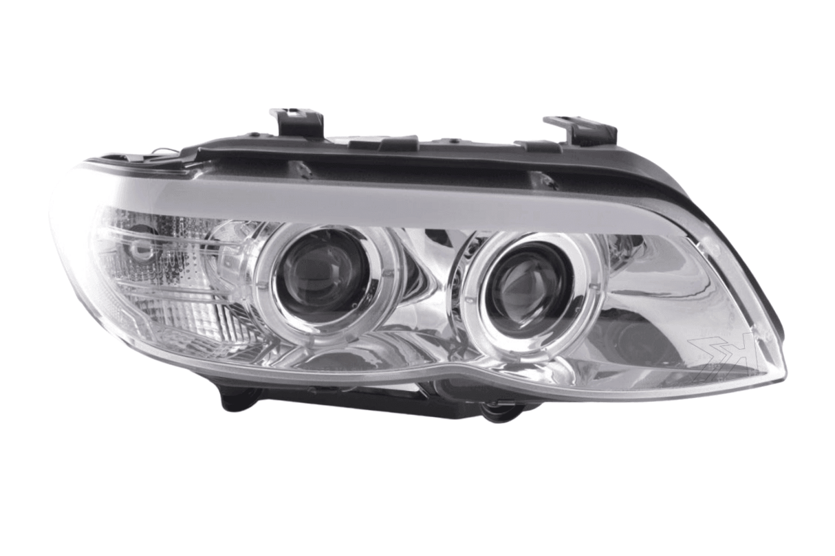 BMW X5 E53 Chrome Angel Eye LED Head Lights (2003-2006) - K2 Industries