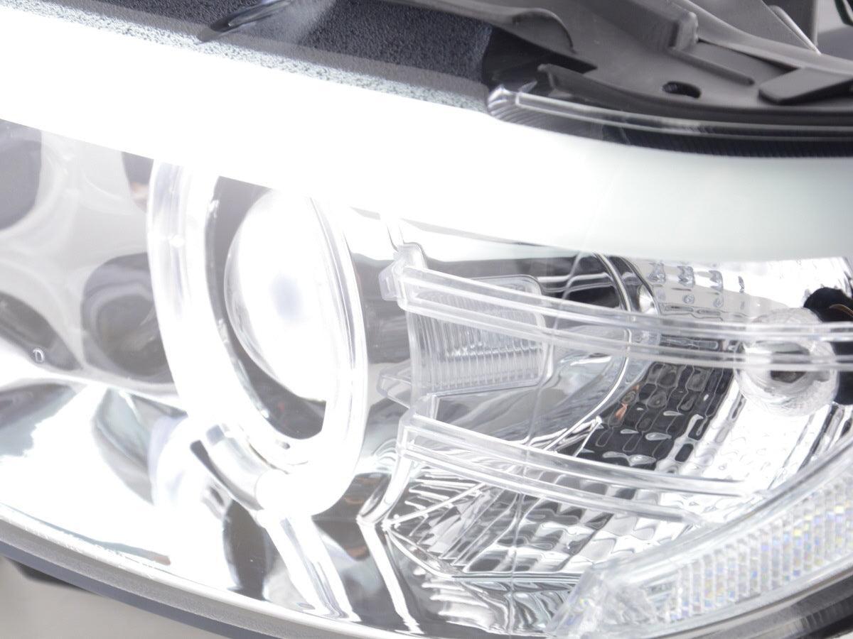 BMW X5 E53 Chrome Angel Eye LED Head Lights (2003-2006) - K2 Industries