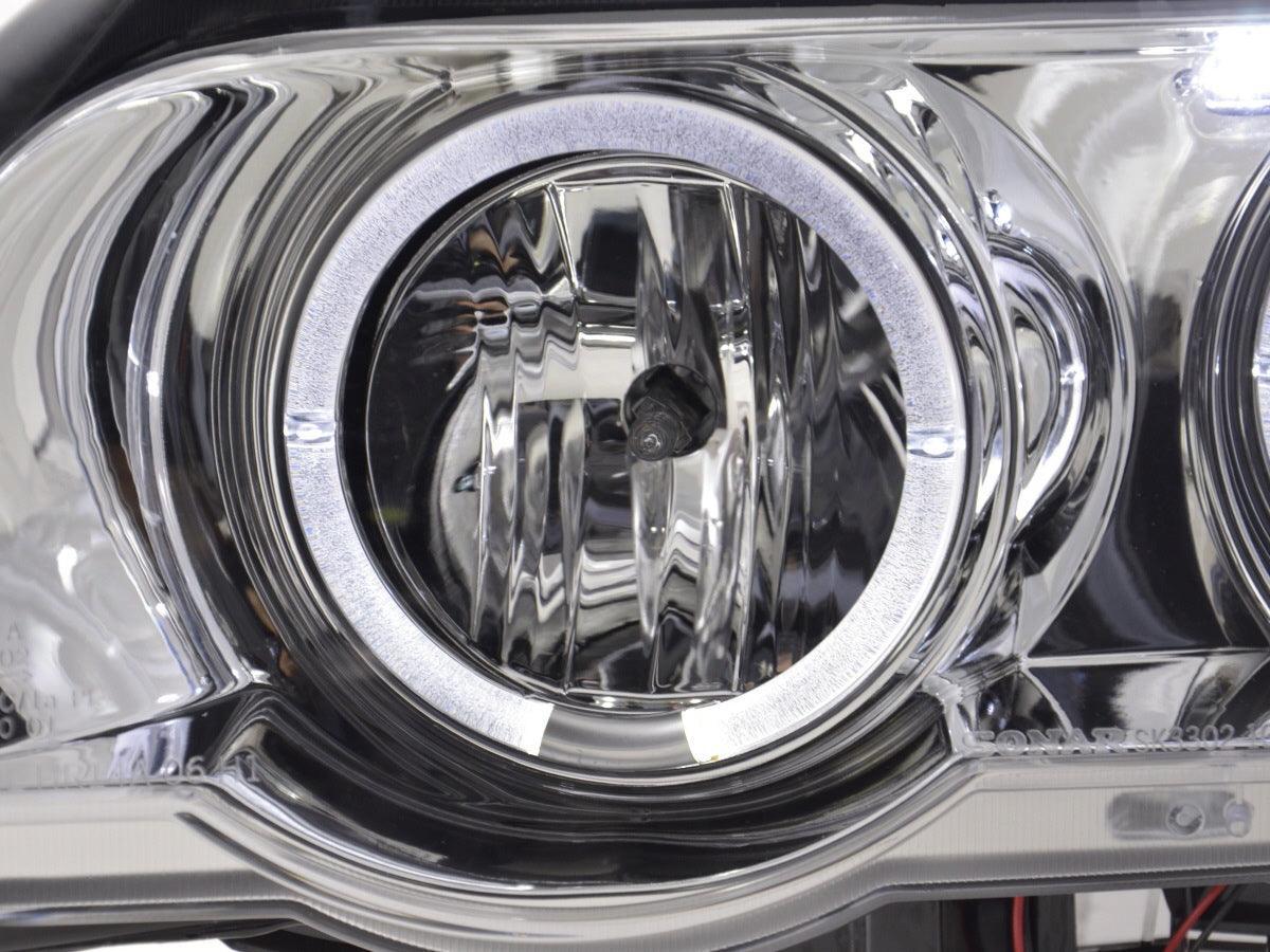 BMW X5 E53 Chrome Angel Eyes LED Headlight Set (1998-2002) - K2 Industries