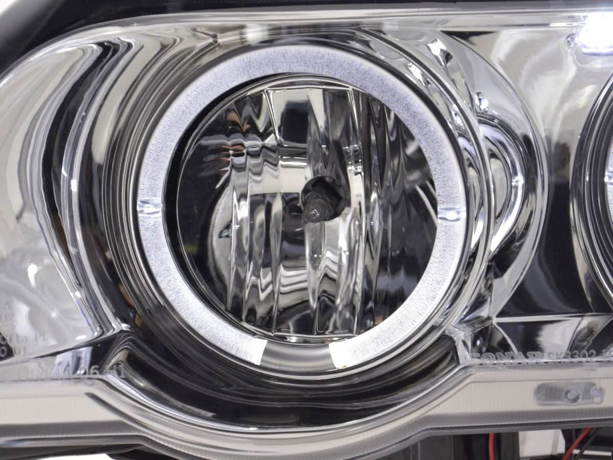 BMW X5 E53 Chrome Angel Eyes LED Headlight Set (1998-2002) - K2 Industries