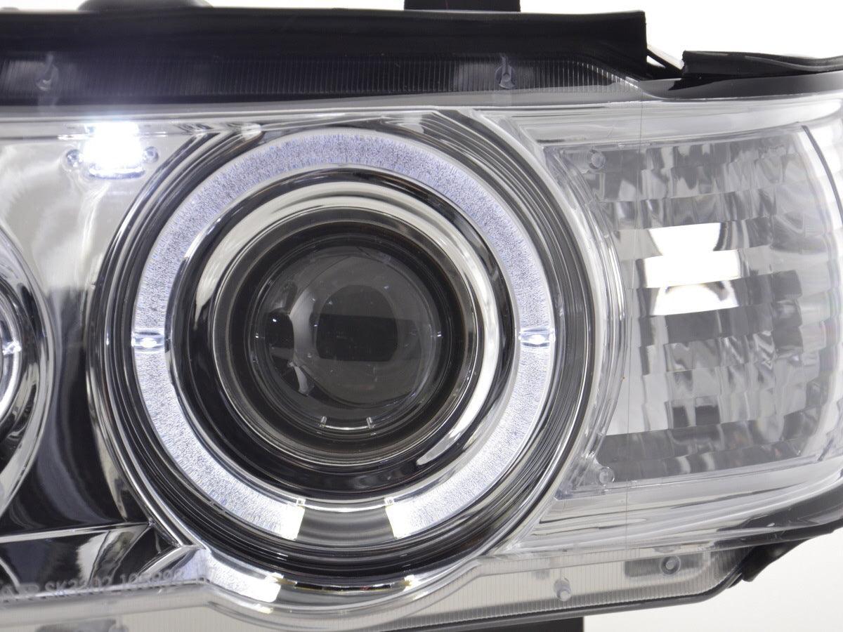 BMW X5 E53 Chrome Angel Eyes LED Headlight Set (1998-2002) - K2 Industries