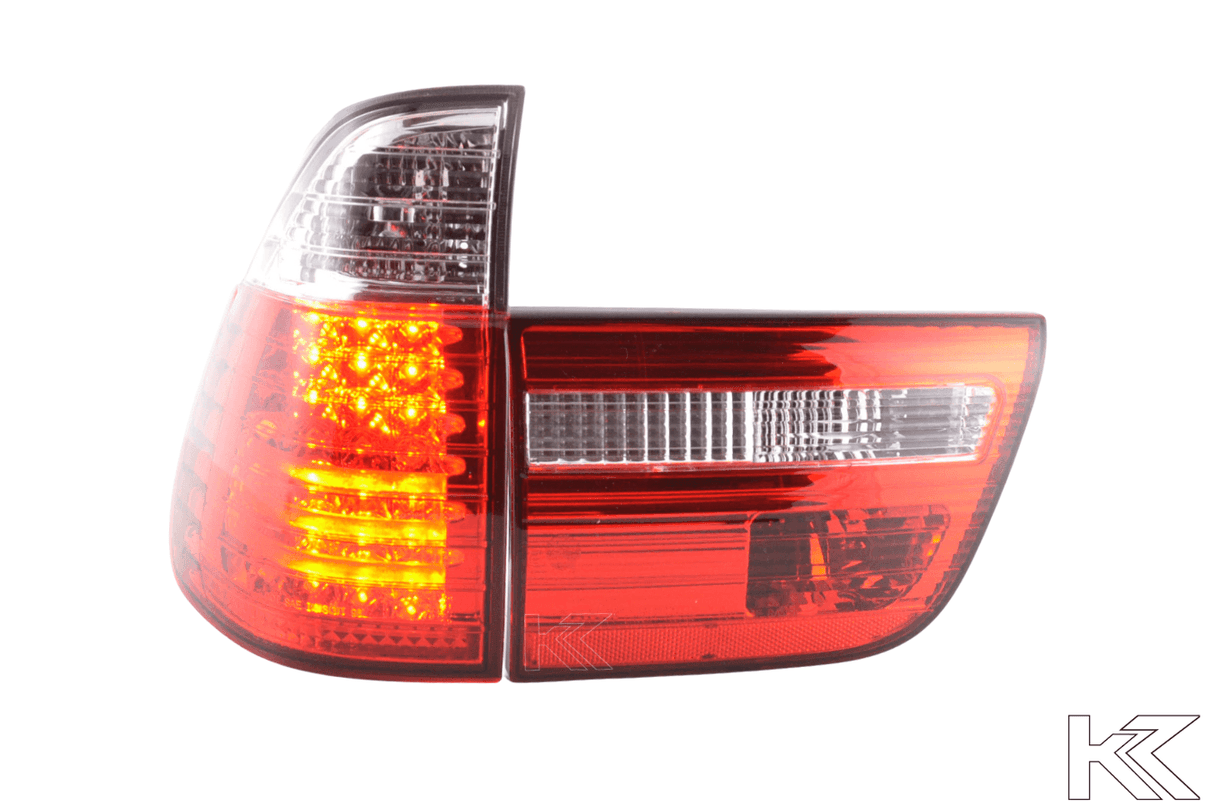 BMW X5 E53 Red LED Taillights Set (1998-2002) - K2 Industries