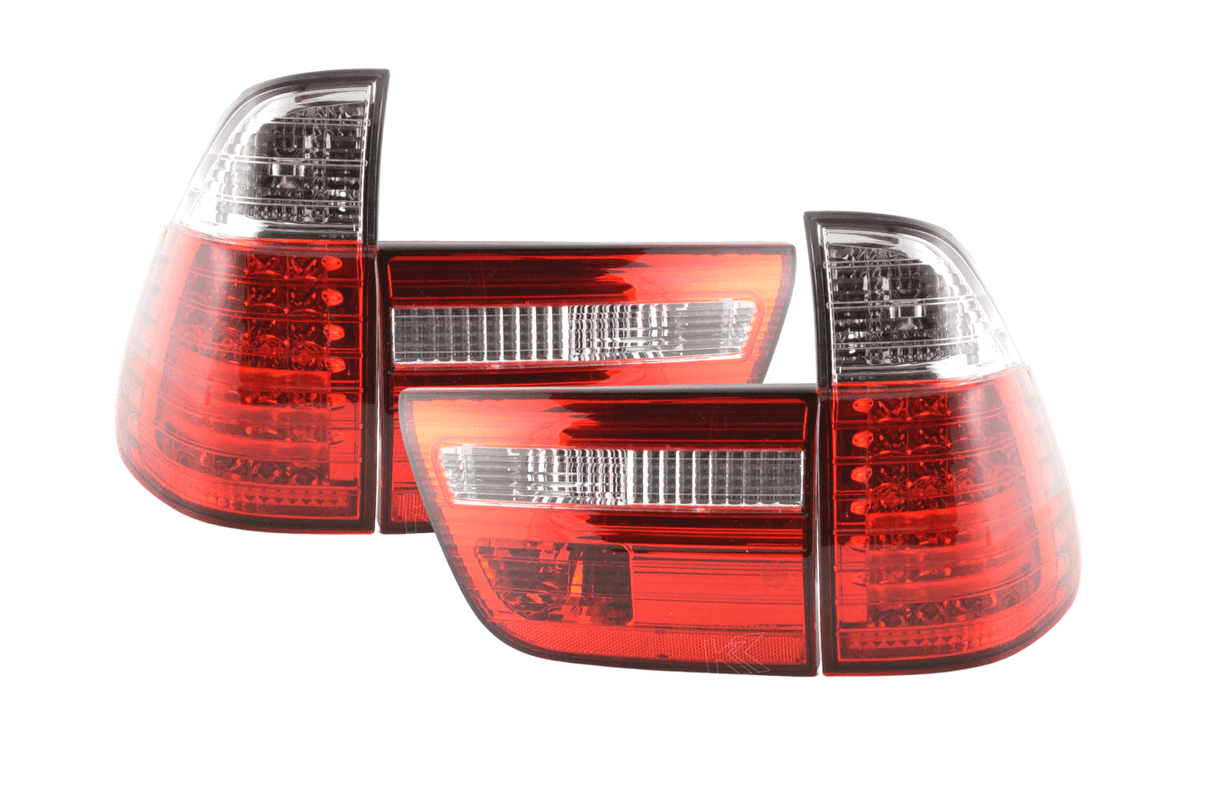 BMW X5 E53 Red LED Taillights Set (1998-2002) - K2 Industries