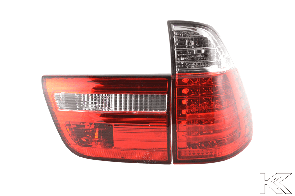 BMW X5 E53 Red LED Taillights Set (1998-2002) - K2 Industries