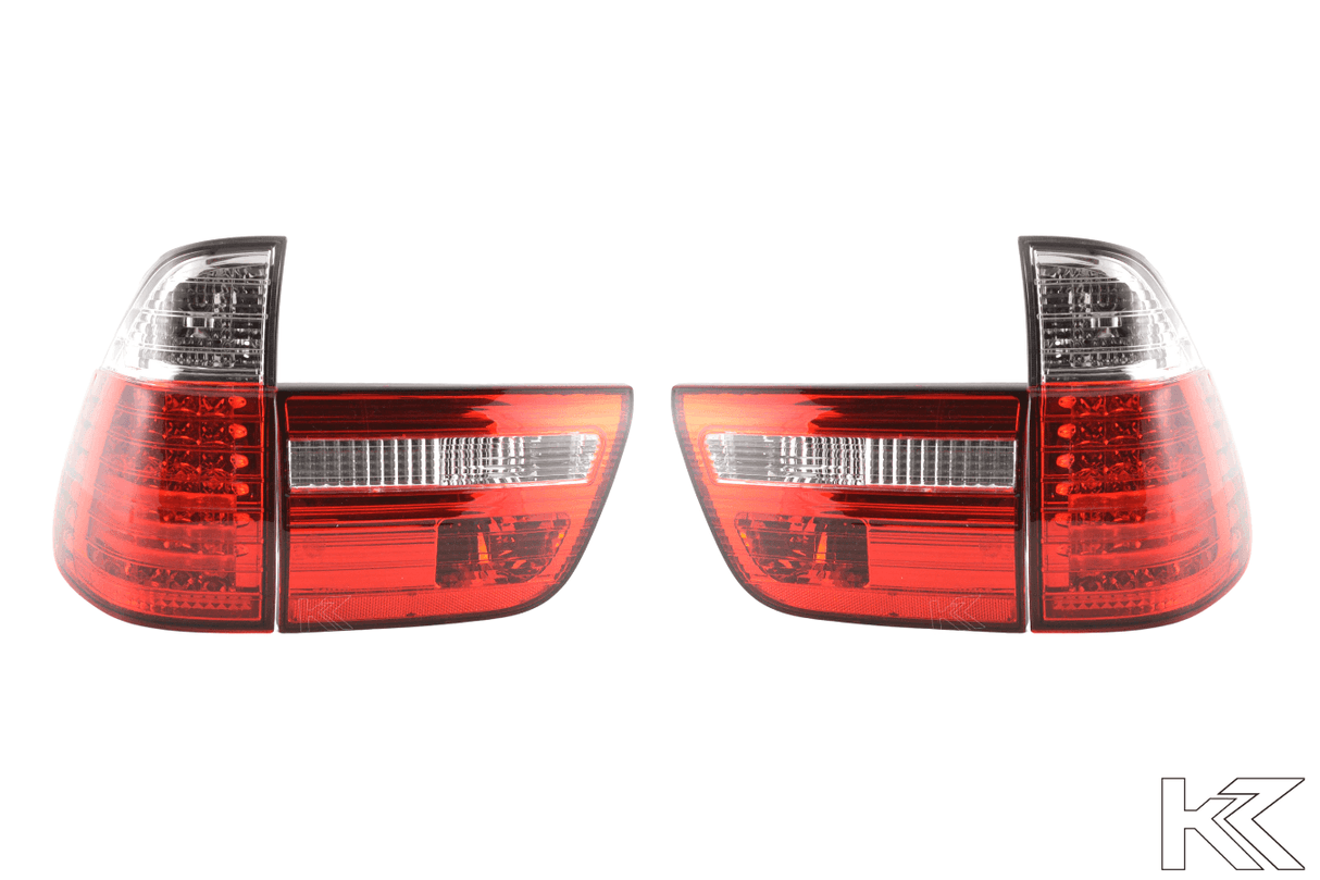 BMW X5 E53 Red LED Taillights Set (1998-2002) - K2 Industries